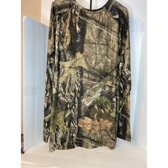 Mossy Oak Long Sleeve Polyester Tee Camo Hunting 2XL Took tag off to wash - Picture 13 of 16